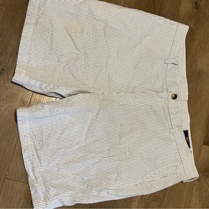 Vineyard Vines Shorts Mens 40 blue striped Flat Front Preppy Golf Outdoor Casual